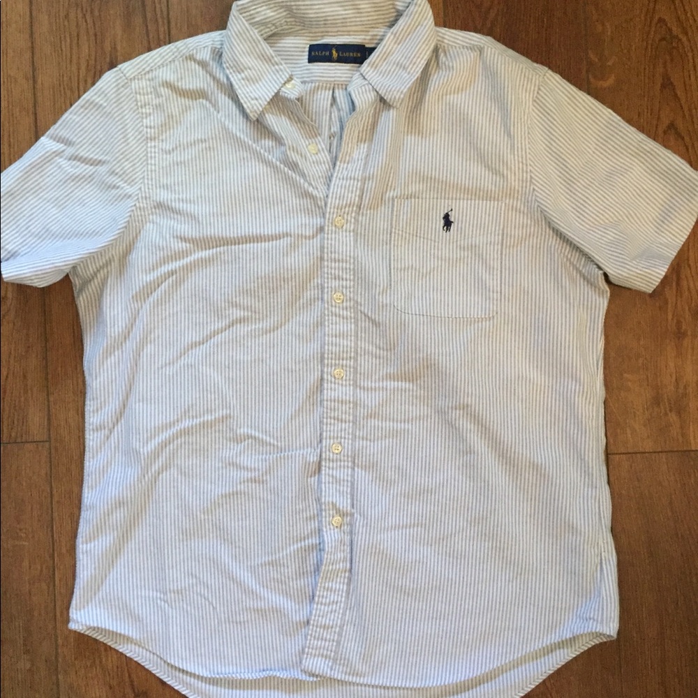 Ralph Lauren Polo button down short sleeve large